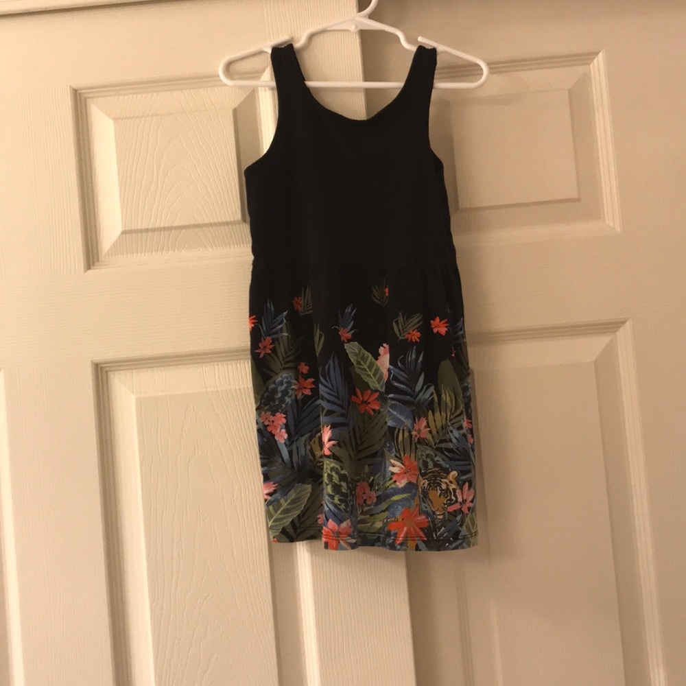 Black floral dress